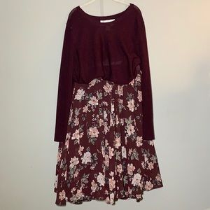 🌺 Floral skirt with tulle! 🌺